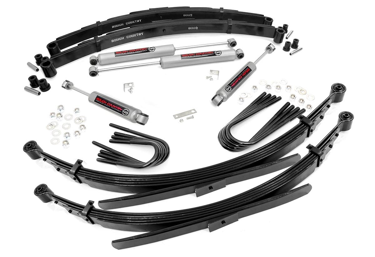 Chevrolet V10 Suburban Suspension Lift Kit - Rough Country - 2 Inch Lift Kit | 52 Inch RR Springs - 1988